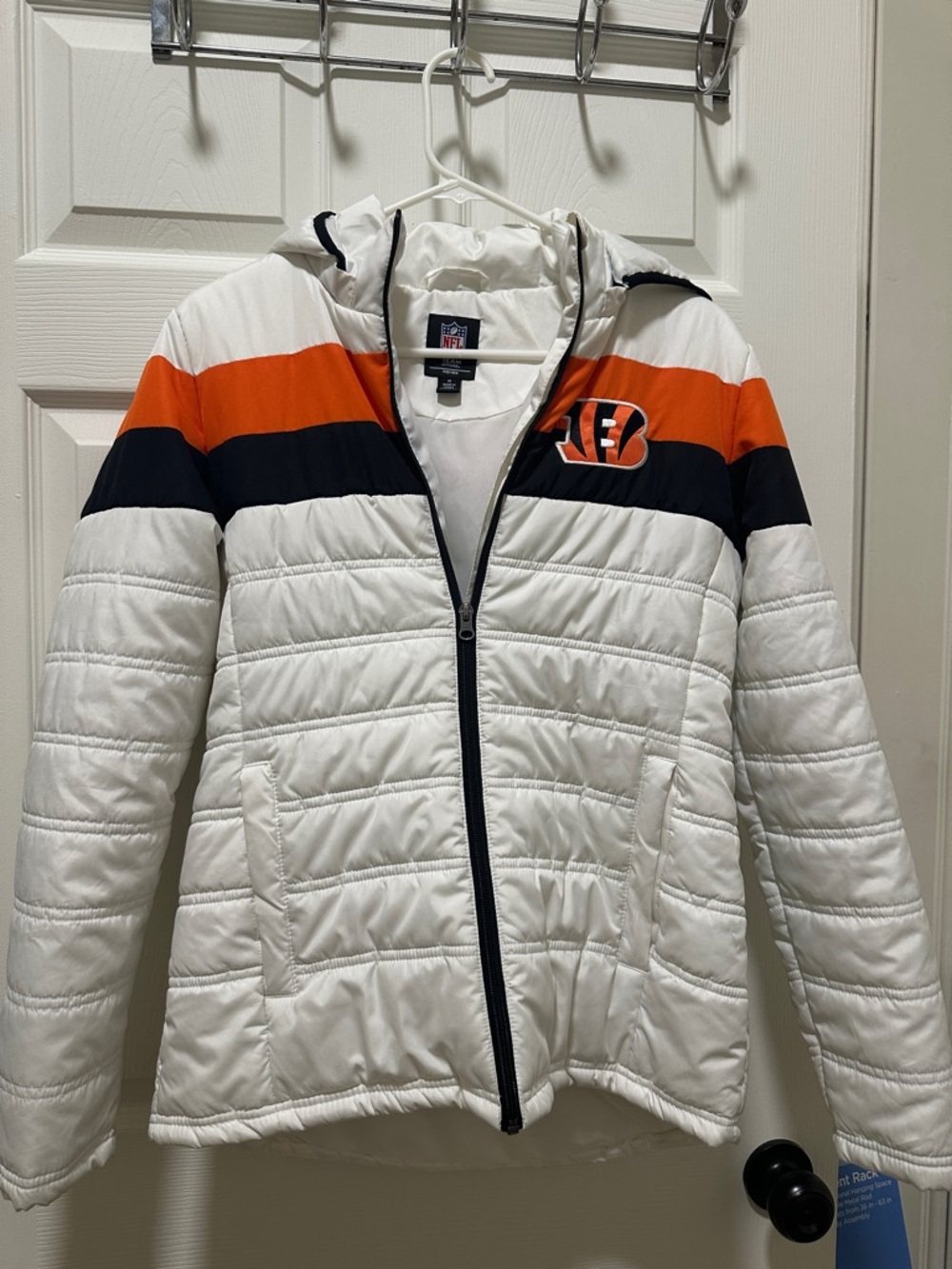 NFL White Puffer Jacket Cincinnati bengals
